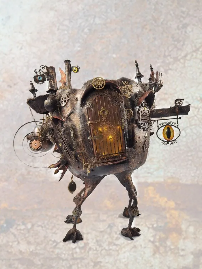 Cinderella... What If Her Fairy Godmother Had No Mice But Was Into Steampunk? And She Made This Pumpkin Carriage
