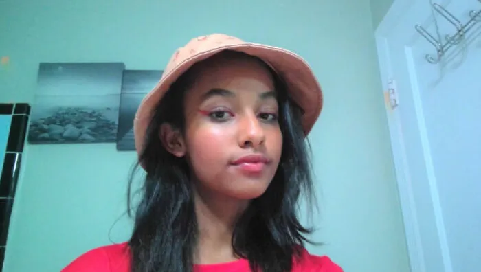 First Time Doing My Make Up... Used Tape To Do My Eyeliner