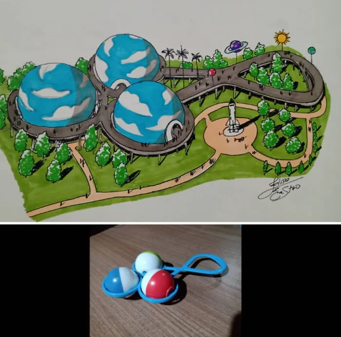 Este arquitecto dibuja edificios inspirados en objetos cotidianos (30 imágenes nuevas)