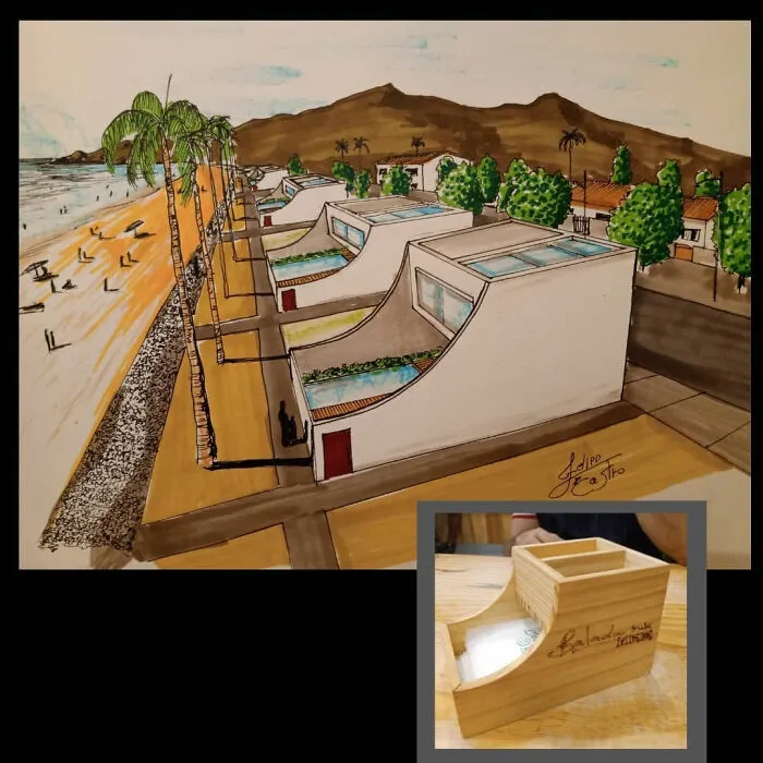 Este arquitecto dibuja edificios inspirados en objetos cotidianos (30 imágenes nuevas)