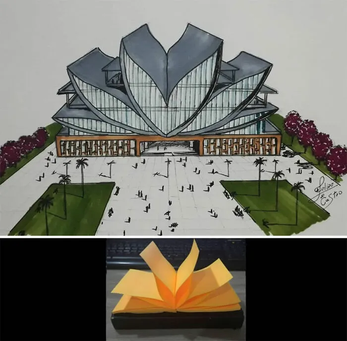 Este arquitecto dibuja edificios inspirados en objetos cotidianos (30 imágenes nuevas)