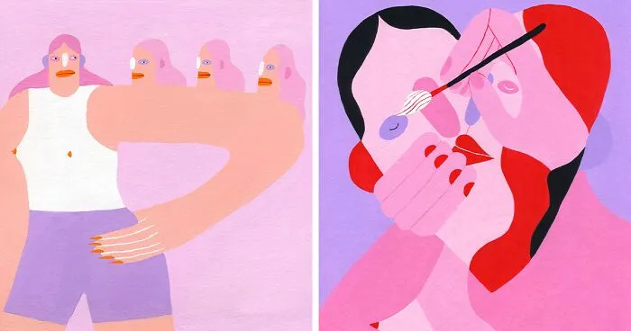 Lithuanian Artist Explores The Beauty Of Female Shapes In 41 Quirky Illustrations