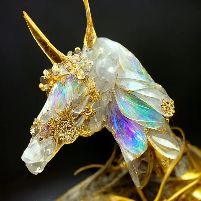 I Use AI To Create Surreal Images Of Unicorns And Some Of My Works Even Get Exhibited In Museums (50 Pics)