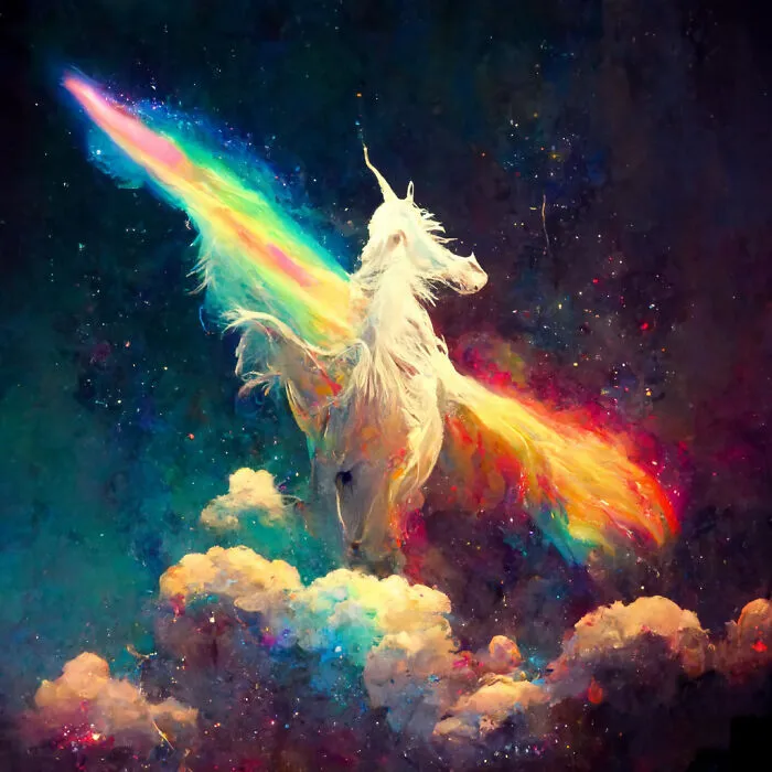 I Use AI To Create Surreal Images Of Unicorns And Some Of My Works Even Get Exhibited In Museums (50 Pics)