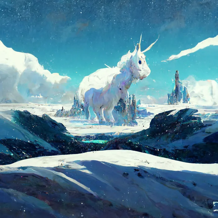 I Use AI To Create Surreal Images Of Unicorns And Some Of My Works Even Get Exhibited In Museums (50 Pics)