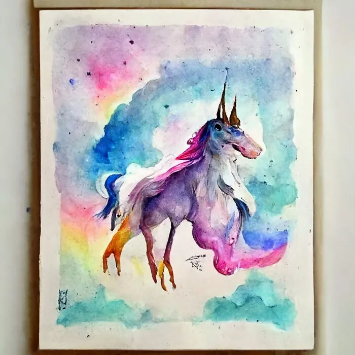 I Use AI To Create Surreal Images Of Unicorns And Some Of My Works Even Get Exhibited In Museums (50 Pics)
