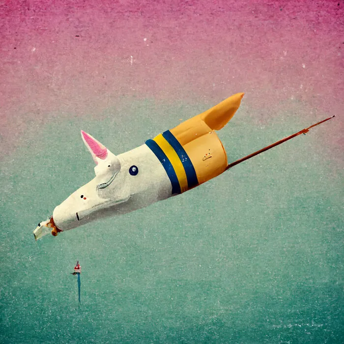 I Use AI To Create Surreal Images Of Unicorns And Some Of My Works Even Get Exhibited In Museums (50 Pics)