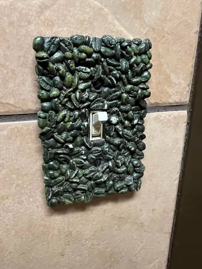 Bathroom Light Switch In A Local Cafe. I’m Sure It’s Hard To Completely Disinfect