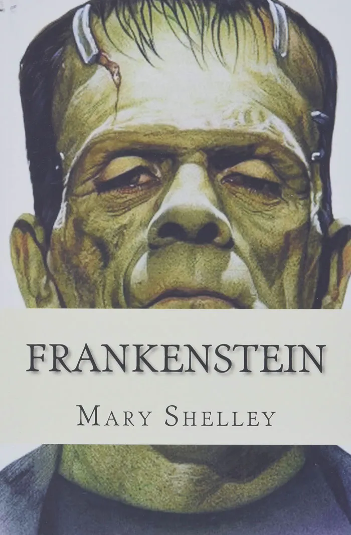 Frankenstein By Mary Shelley book cover 