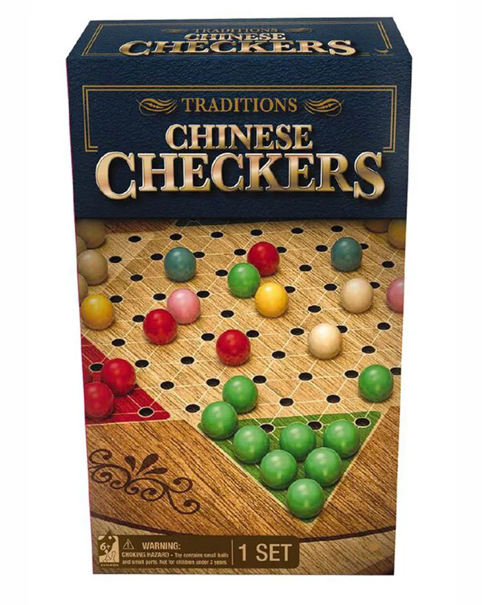 Chinese Checkers board game set with colorful marbles, a fun board game for kids to keep entertained for hours