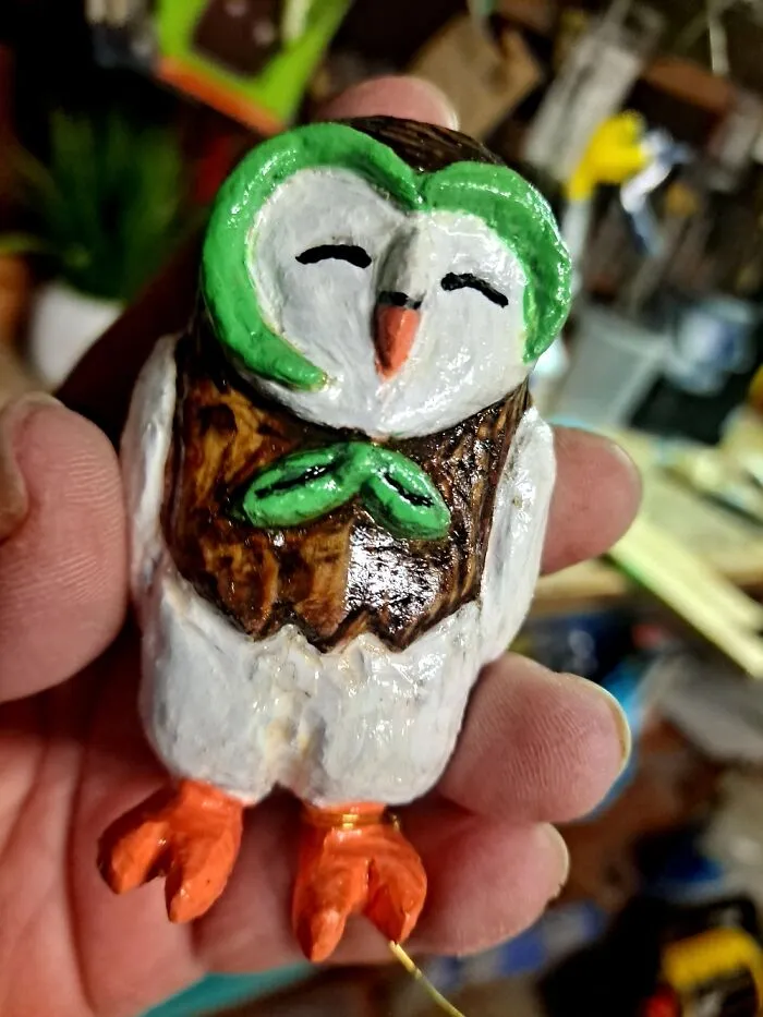 Little Pokemon Guy For My Nephew.  Hand Carved From Wood,  He's Actually Just Finished