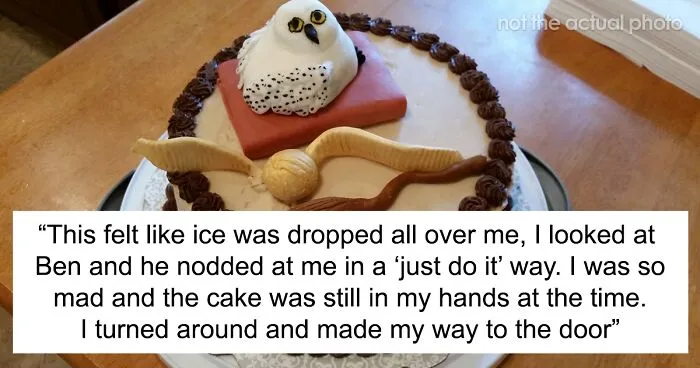 Woman Asks Folks Online If She’s A Jerk For Taking The Cake She Baked For Her Fiance And Leaving His B-Day Party After His Mom Stole Her Thunder