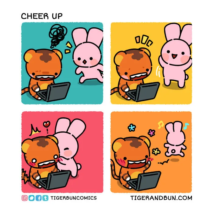 I Created Comics About A Tiger And Bunny Inspired By My Life With My Husband (30 Pics)