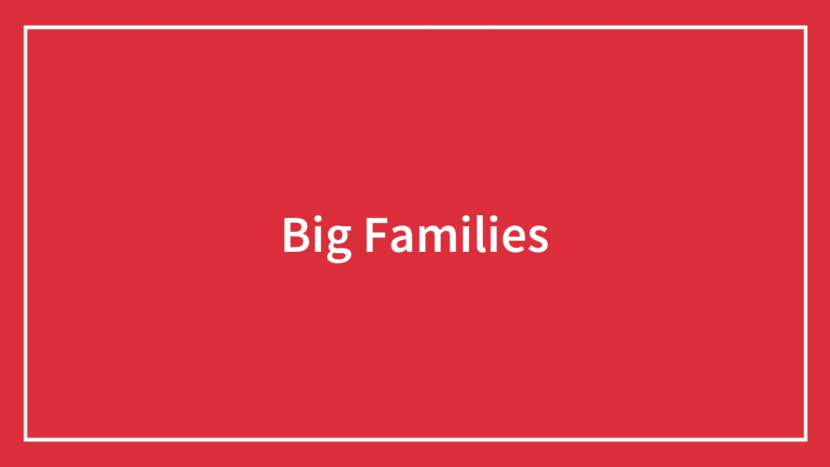 Big Families