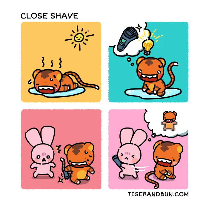 I Created Comics About A Tiger And Bunny Inspired By My Life With My Husband (30 Pics)