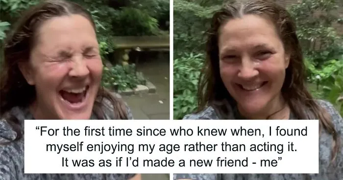 People Celebrate An Overjoyed Drew Barrymore Frolicking Around During Rainstorm