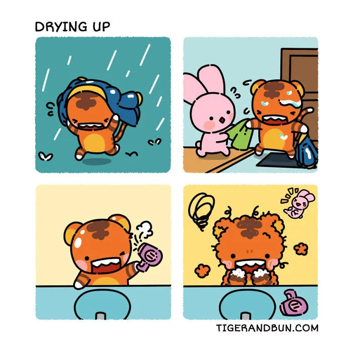 I Created Comics About A Tiger And Bunny Inspired By My Life With My Husband (30 Pics)