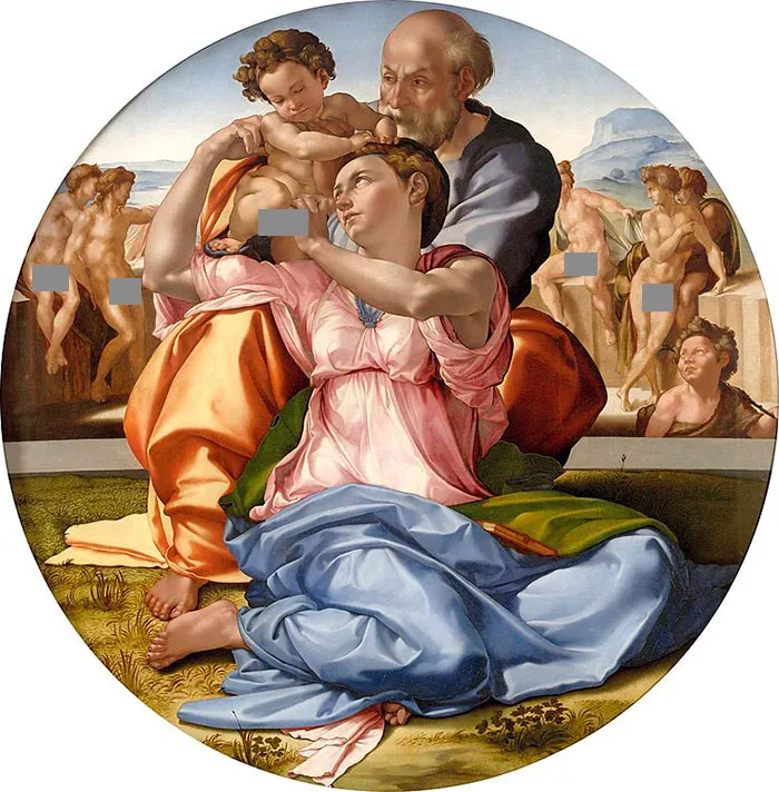 Famous painting depicting a family in colorful robes, showcasing masterful use of color and composition.