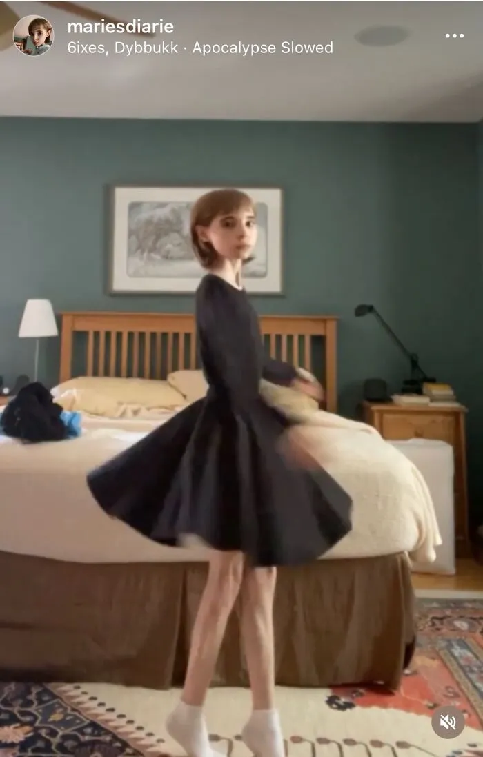 Heatholders Black Shirt Tucked Into A Black Skirt. Simple, Fun To Spin In, And Very Cozy.