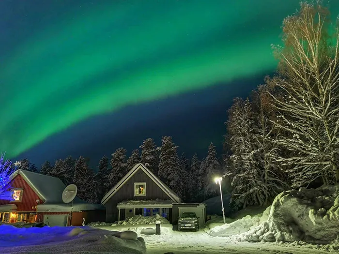 Northern Lights Over My House In Luleå, Sweden