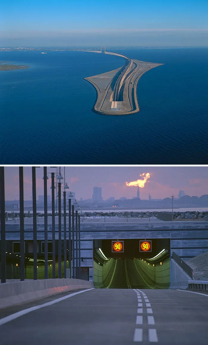 Øresund Bridge Tunnel, Connecting Sweden To Denmark