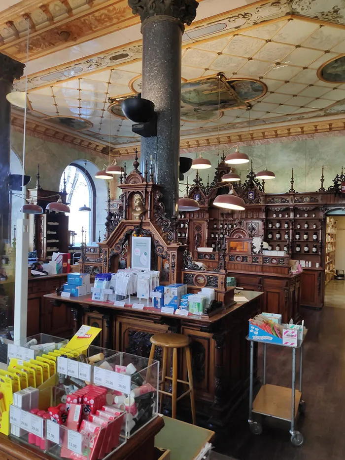 A Pharmacy I Stumbled Across In Stockholm. It Has Been A Pharmacy Since The 1800s And Maintained The Original Decor