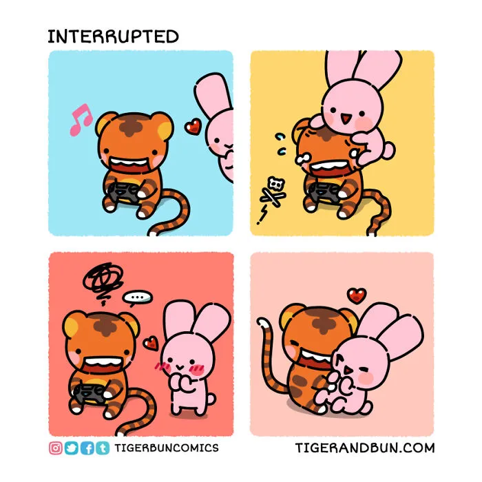 I Created Comics About A Tiger And Bunny Inspired By My Life With My Husband (30 Pics)