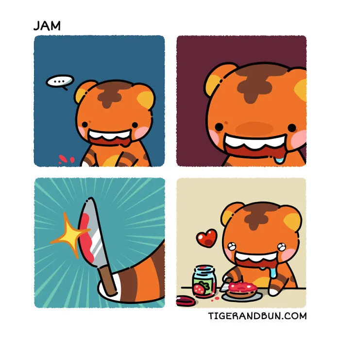 I Created Comics About A Tiger And Bunny Inspired By My Life With My Husband (30 Pics)