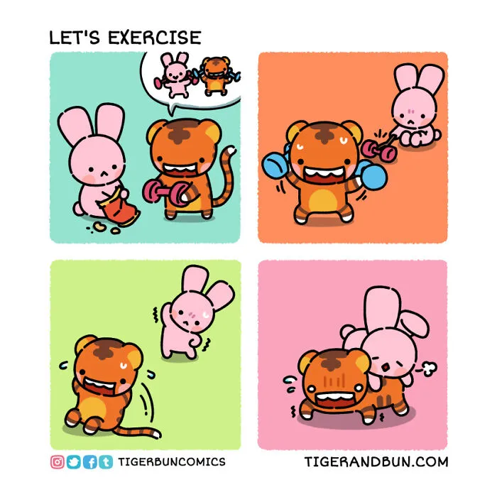 I Created Comics About A Tiger And Bunny Inspired By My Life With My Husband (30 Pics)