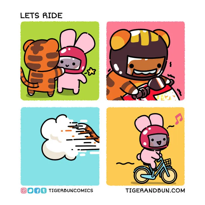 I Created Comics About A Tiger And Bunny Inspired By My Life With My Husband (30 Pics)