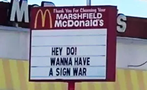 Hilarious Billboard War Between McDonald’s And Dairy Queen In Missouri Is Getting Serious