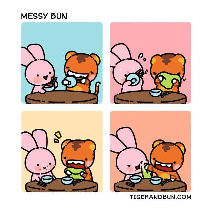 I Created Comics About A Tiger And Bunny Inspired By My Life With My Husband (30 Pics)