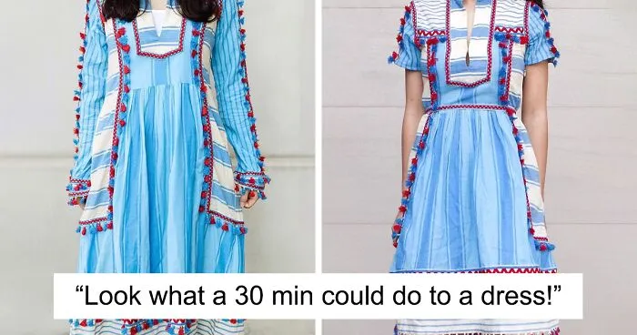 Mom Transforms 30 Old And Ugly Pieces Of Clothing To Save Money, And The Result Gains Her 296k Instagram Followers