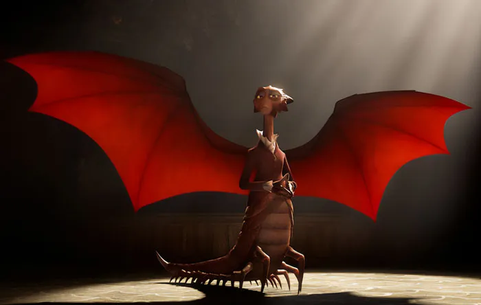 Dean Hardscrabble  wearing red jacket 