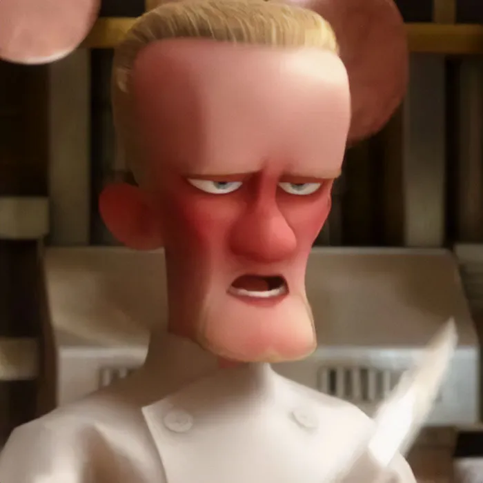 Horst holding a knife 