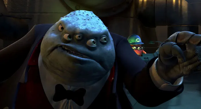 Henry J. Waternoose wearing black bow-tie 
