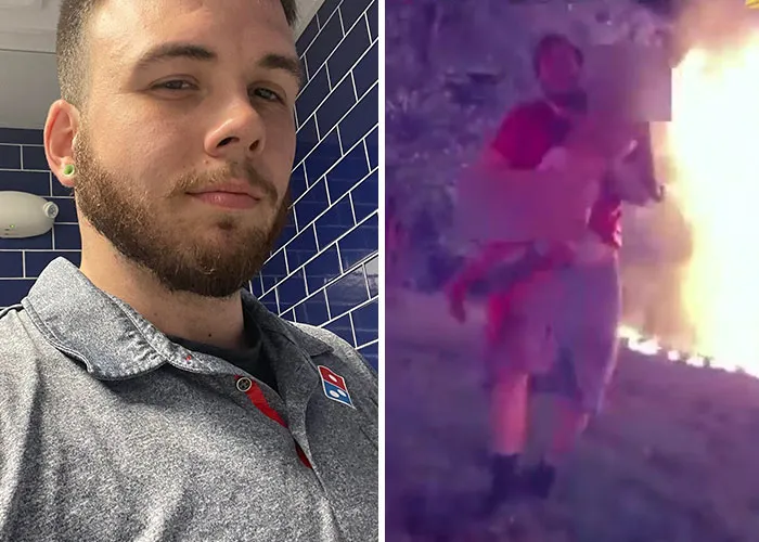 "I Accepted I Was Going To Probably Die": Pizza Delivery Guy Saves 5 Kids Trapped In Burning Home