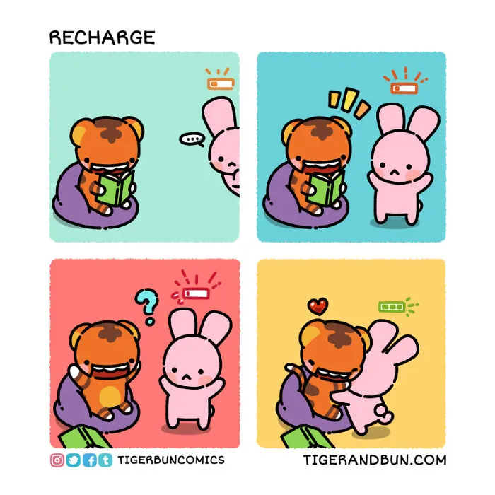 I Created Comics About A Tiger And Bunny Inspired By My Life With My Husband (30 Pics)