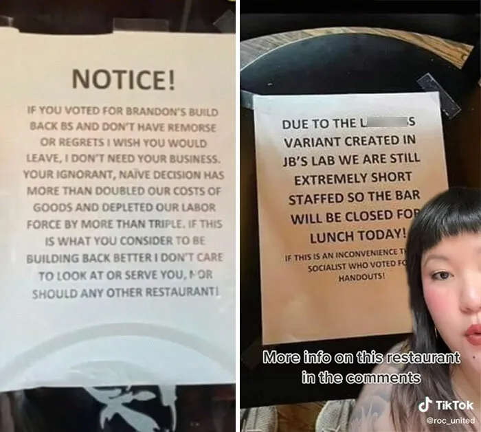Delusional Job Flyer Blames 'Lazy Workers' For 50% Price Increase, Inspires This TikToker To Share 19 Ridiculous Job Signs