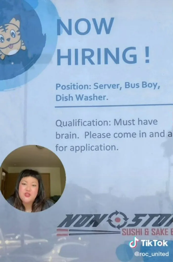 Delusional Job Flyer Blames 'Lazy Workers' For 50% Price Increase, Inspires This TikToker To Share 19 Ridiculous Job Signs