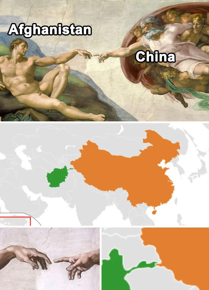 For All Those Namibia-Zimbabwe Border Posts, I Humbly Raise You This Unexpected Afghanistan-China Border Touch