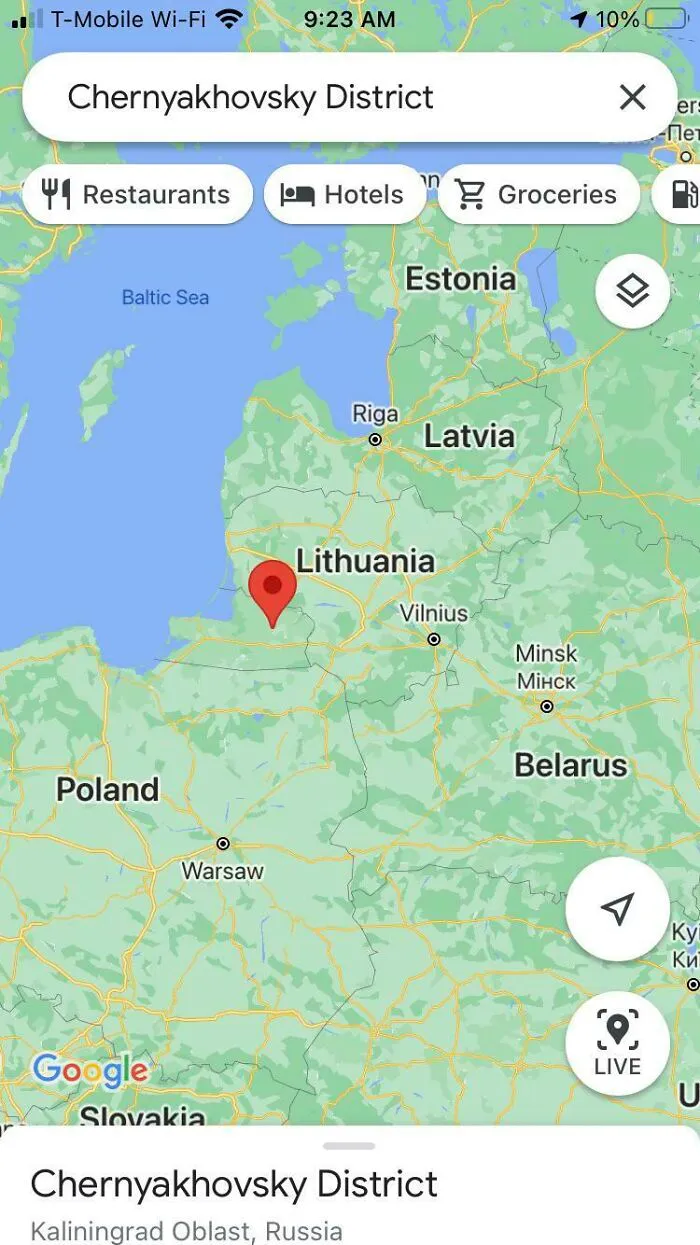 When, As An American, You Think How Strange It Is For Russia To Have This Little, Unconnected Piece Of Land Surrounded By Another Country… Then Remember Alaska
