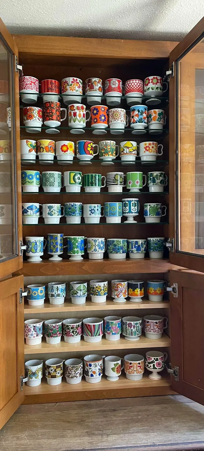 Mi colección de tazas vintage apilables