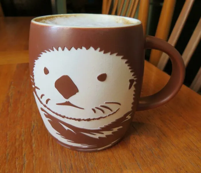Mi taza de café de esta mañana era una nutria