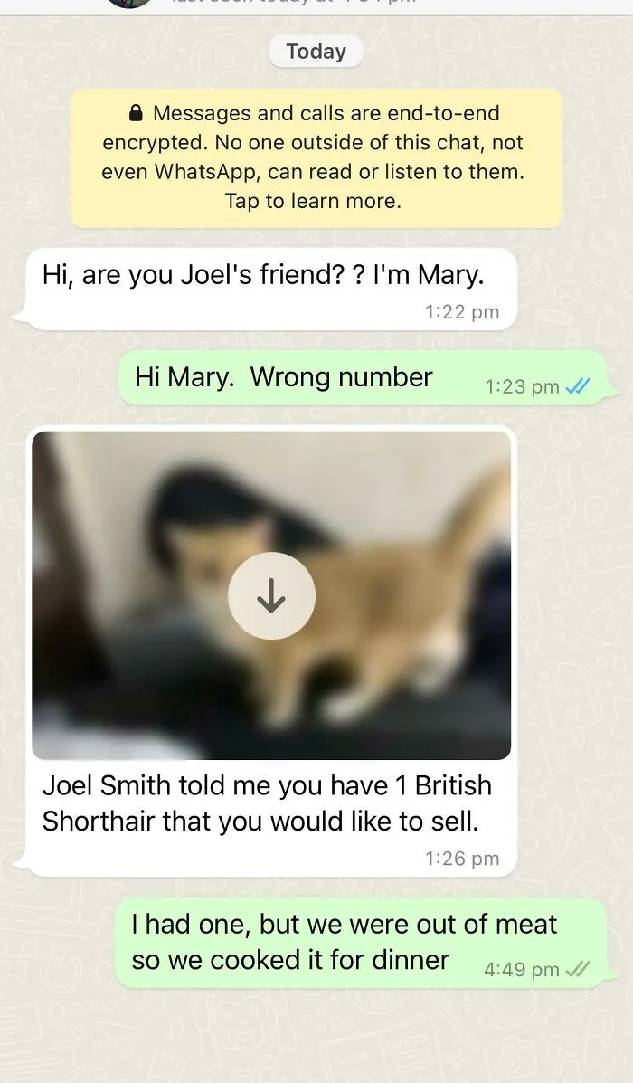 I Told Them It Was A Wrong Number But They Kept On Going