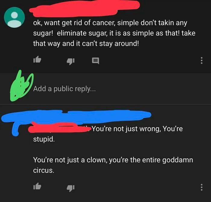 Found This Gem On A Video About A Popular Youtuber’s Brother Suffering From Cancer