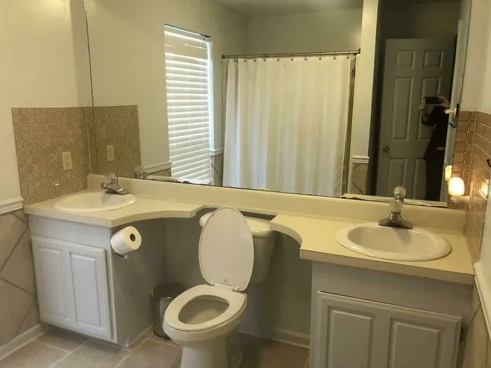 Dos lavabos, un trono