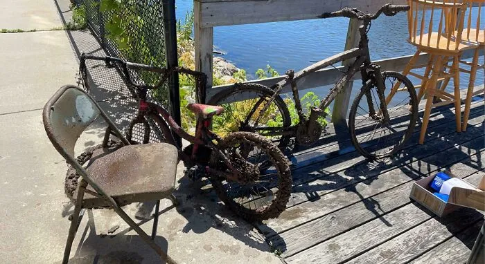 Fui por primera vez esta semana y saqué una silla y dos bicicletas. Toneladas de diversión, pero ahora tengo que aprender sobre cómo deshacerme de tanto