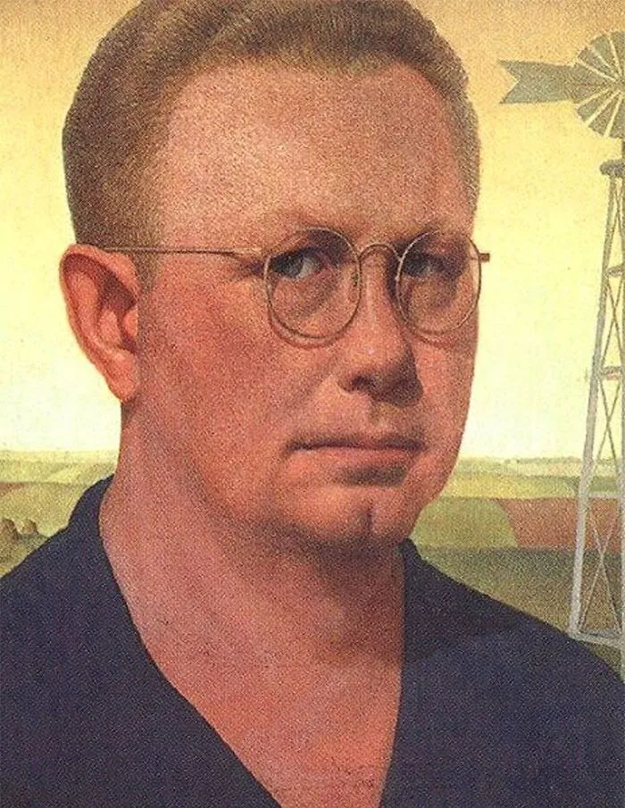 Self-Portrait By Grant Wood