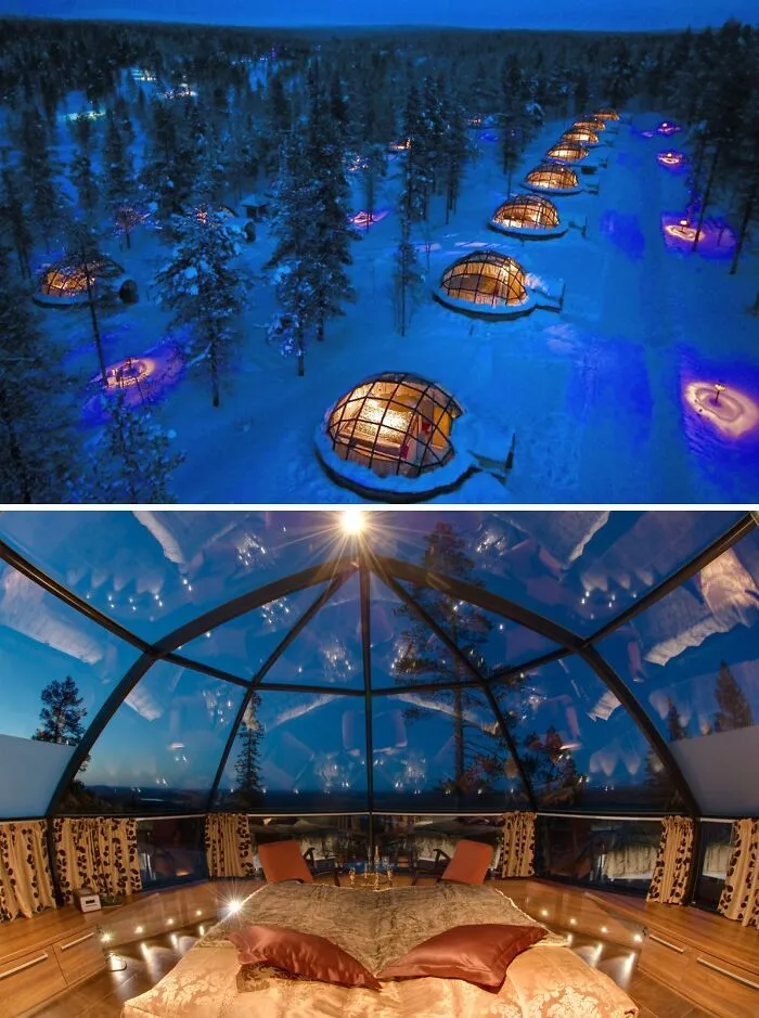 El pueblo de los iglús, Kakslauttanen, Finlandia
